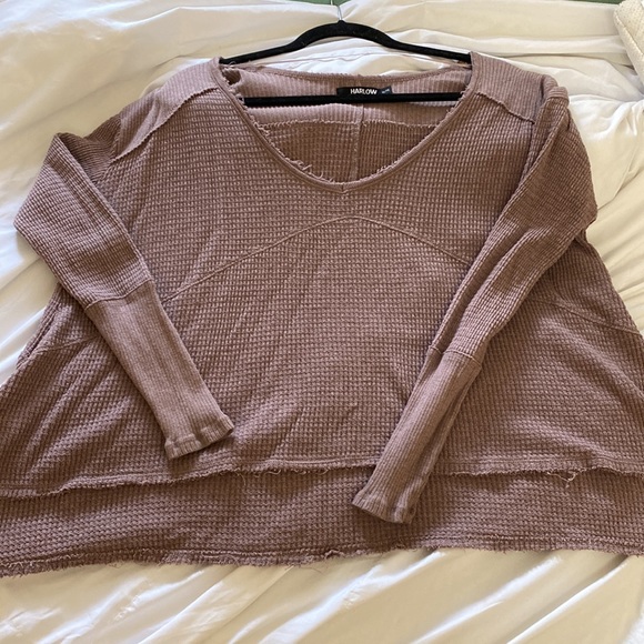 Harlow long sleeved top, dark lavender Size XL - Picture 5 of 6